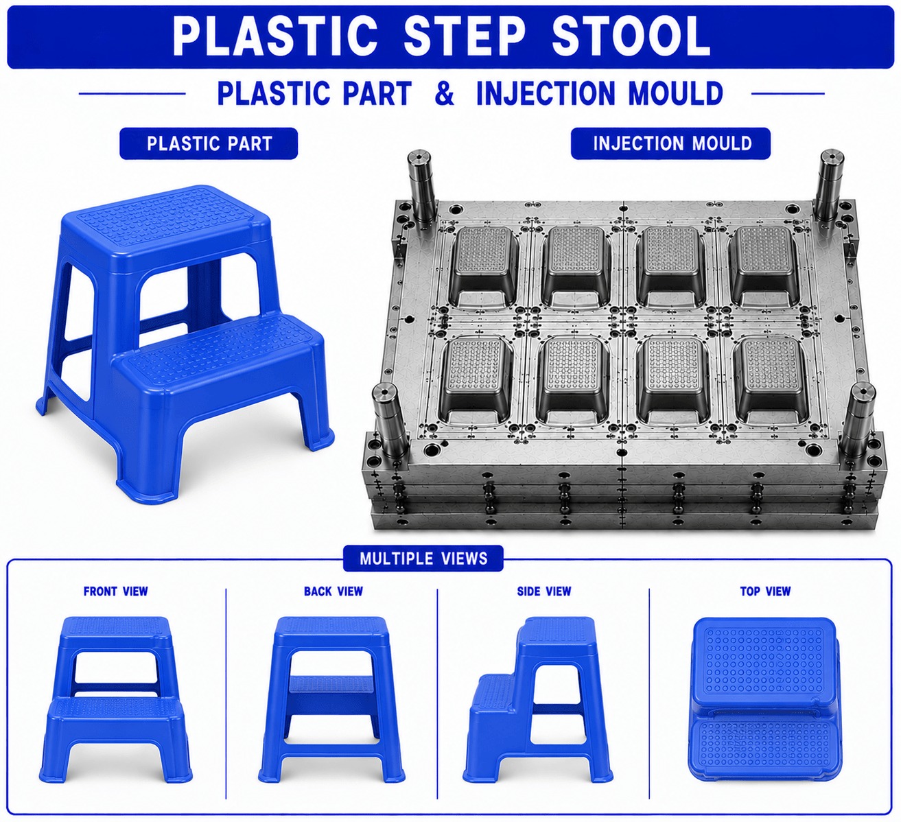 Plastic Step Stool Mould and Moulding Service